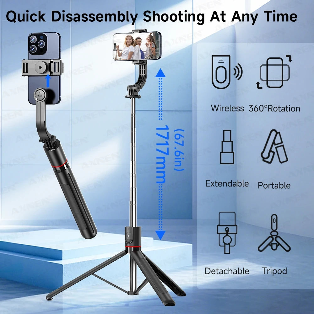 Extendable Phone Tripod Vlog Mount