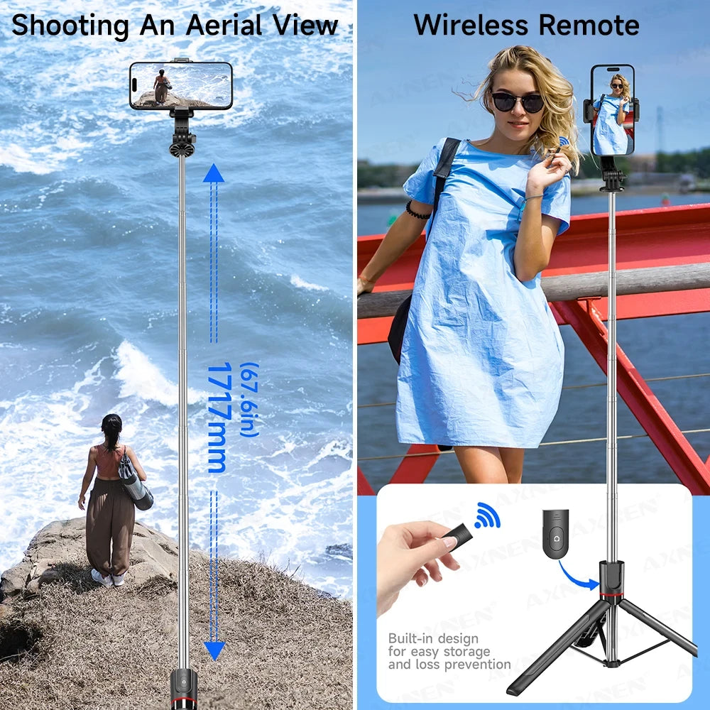 Extendable Phone Tripod Vlog Mount